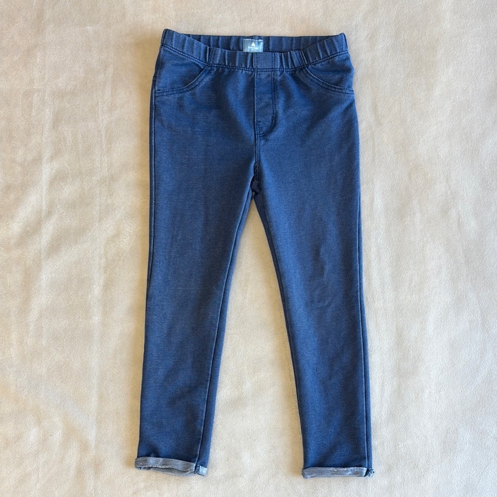 Girls GAP Blue Leggings Elastic Waistband Pull-On